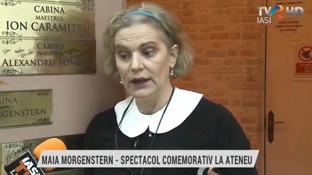 Maia Morgenstern - spectacol comemorativ la Ateneul Național Iași | VIDEO