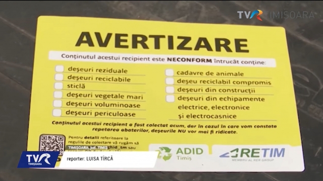 Etichete de avertisment pe pubele | VIDEO