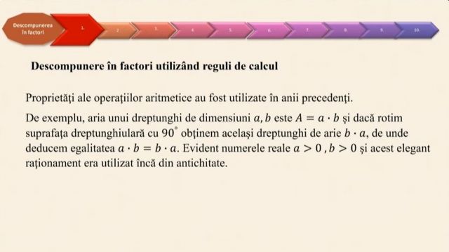 TELEȘCOALA: Matematică, a VIII-a - Descompunerea în factori primi utilizând reguli de calcul | VIDEO