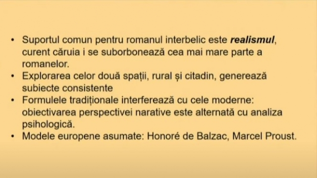 TELEȘCOALA: Română, a XII-a - Modele epice în romanul interbelic| VIDEO