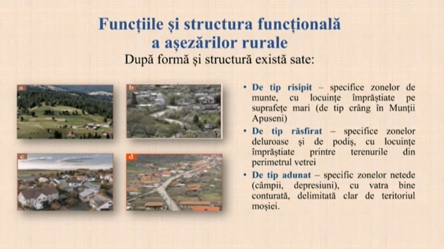 TELEȘCOALA: Geografie, a XII-a - Funcțiile și structura funcțională a așezărilor umane | VIDEO
