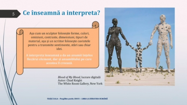 TELEȘCOALA: Română, a VIII-a - Strategii de interpretare a limbajului figurat | VIDEO
