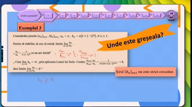 TELEȘCOALA: Matematică, a XII-a - Unde este greşeala?  | VIDEO