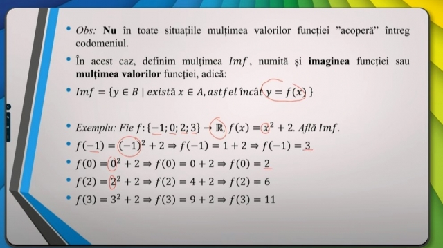 TELEŞCOALA: Matematică, a VIII-a - Funcţii | VIDEO