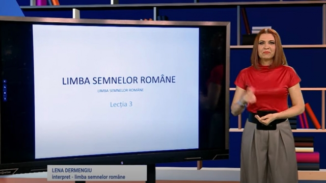 TELEȘCOALA: Limba semnelor române – lecţia 3 | VIDEO