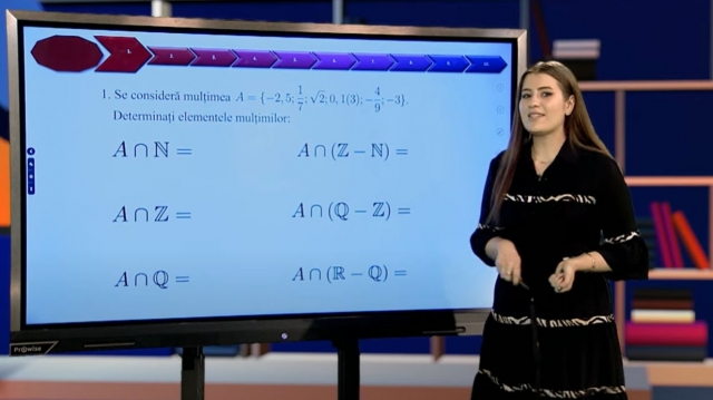 TELEȘCOALA: Matematică, a VIII-a,  Operaţii cu numerele reale | VIDEO