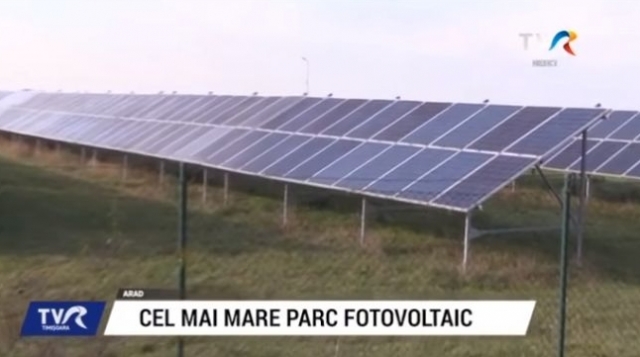 Cel mai mare parc fotovoltaic din Europa, la Arad | VIDEO