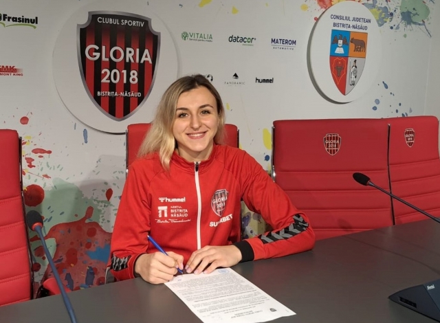Handbal feminin: Yuliya Dumanska şi-a prelungit contractul cu CS Gloria 2018 Bistriţa-Năsăud