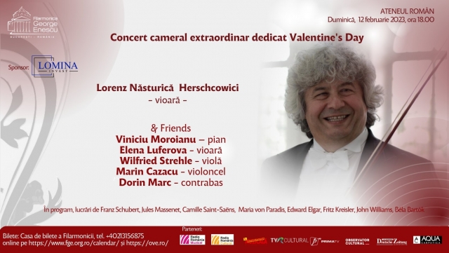 TVR Cultural a difuzat, duminică, un concert de Valentine's Day, susținut la Ateneul Român 