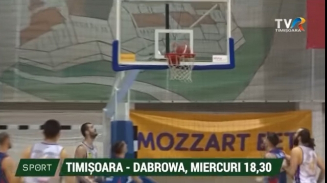 Meci de baschet la TVR Timișoara | VIDEO