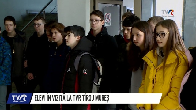 Elevi în vizită la TVR Târgu Mureș | VIDEO