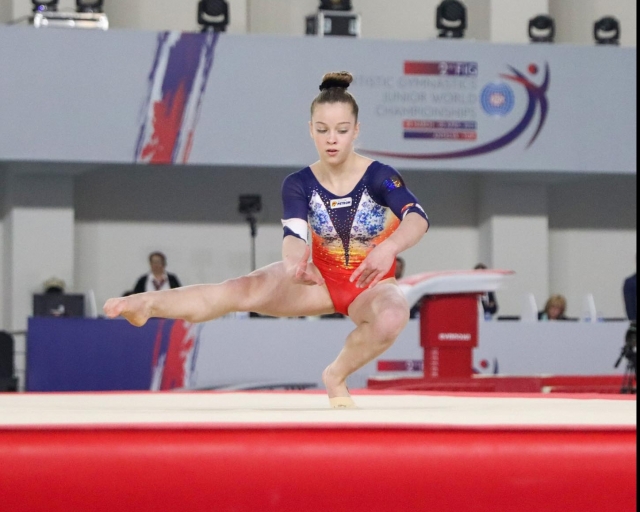 Gimnastică artistică: Gabriela Vănoagă, medaliată cu argint la bârnă, la Mondialele de juniori