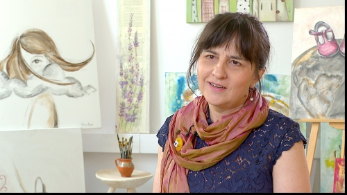 Pictorița Norica Veșcă: „Eu îmi explorez, de fiecare dată, sufletul”. Artiștii săptămânii 17-21 iunie, la „Biografii necesare” | VIDEO 