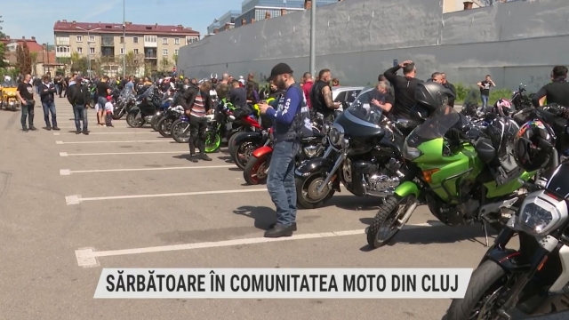 Sărbătoare în comunitatea moto din Cluj | VIDEO
