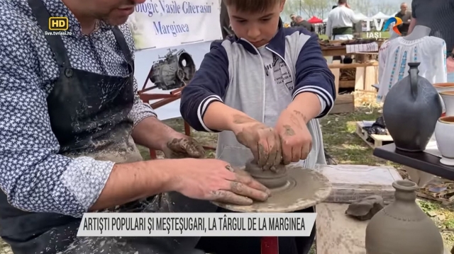 Artiști populari și meșteșugari, la Târgul de la Marginea | VIDEO