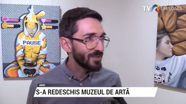 Tablouri interactive. S-a redeschis Muzeul de Artă din Arad | VIDEO