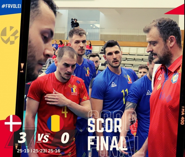 Volei masculin: Danemarca – România, scor 3-0, în grupa A din Golden League