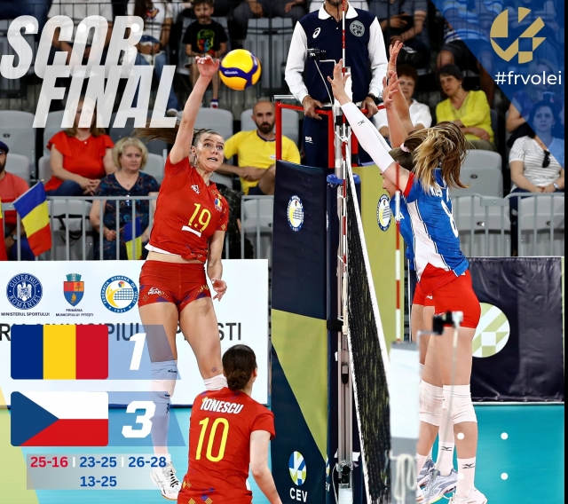 Volei feminin: România – Cehia, scor 1-3, în grupa B din Golden League