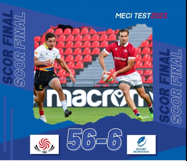 Rugby: Georgia a învins categoric România, scor 56-6, într-un meci test, la Tbilisi