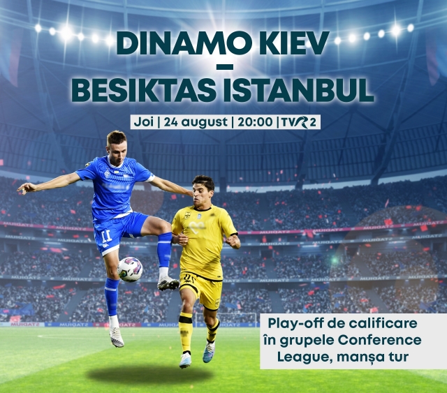Meciul Dinamo Kiev - Besiktas Istanbul, în direct la TVR 2 | VIDEO