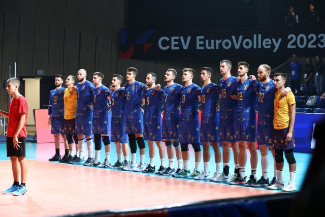 Volei masculin: România, învinsă de campioana olimpică Franţa în sferturile Campionatului European