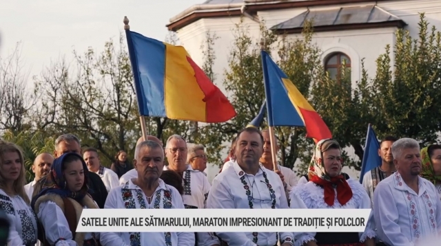 „Satele Unite ale Sătmarului”, maraton impresionant de tradiție și folclor | VIDEO