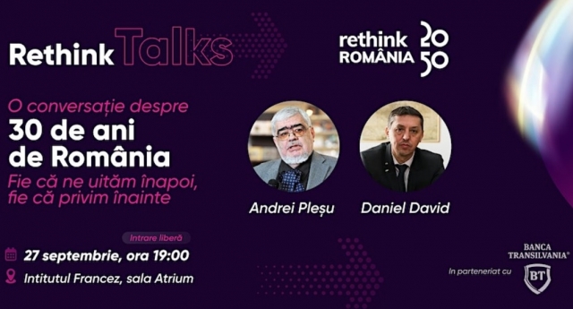 „O conversație despre 30 de ani de România”, între Andrei Pleșu și Daniel David, la TVR Cultural | VIDEO 