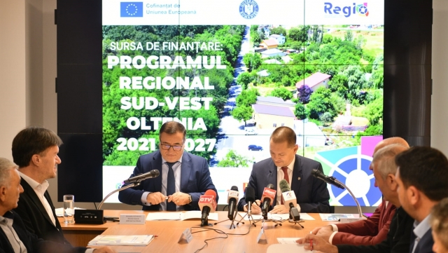 A fost semnat primul contract în cadrul Programului Regional Sud-Vest Oltenia 