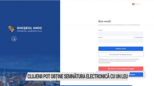 Clujenii pot obține semnătură electronică cu un leu | VIDEO