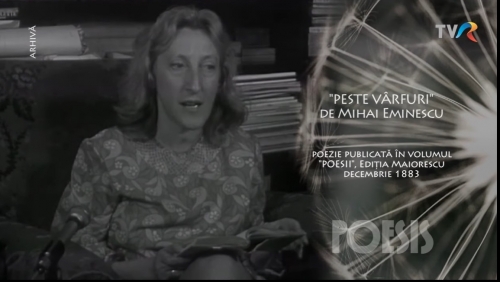 „Poesis”: Nina Cassian recită „Peste vârfuri” (imagini din 1969), la TVR Cultural | VIDEO 