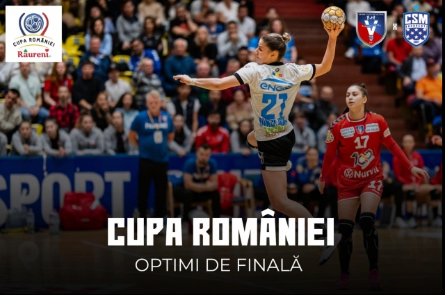 Handbal feminin: CSM Bucureşti s-a calificat fără emoţii în sferturile Cupei României