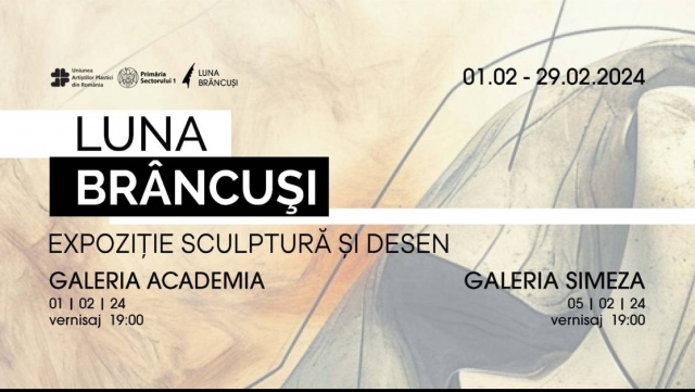 „Luna Brâncuși”, la Galeriile de Artă ale Academiei Române și Galeria Simeza din București. Programul expozițiilor | VIDEO 