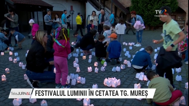 Festivalul Luminii în Cetatea Târgu Mureș | VIDEO
