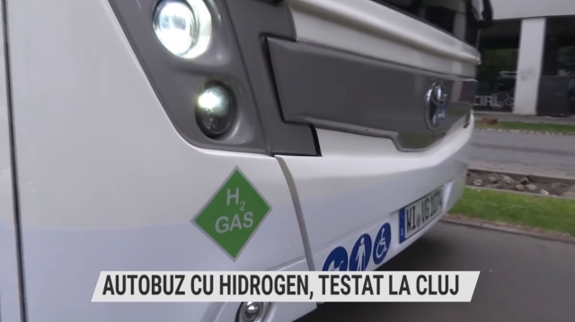 Autobuz cu hidrogen, testat la Cluj | VIDEO