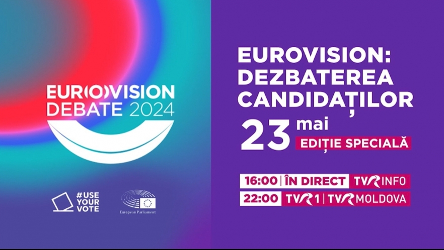 Ediţie specială TVR INFO şi TVR 1 – Eurovision: Dezbaterea candidaţilor la preşedinţia Comisiei Europene