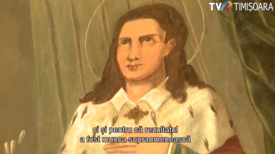 Restaurarea icoanei Sfântului Imre din biserica Sinersig | VIDEO