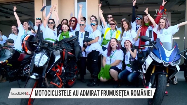 Motociclistele au admirat frumusețea României | VIDEO