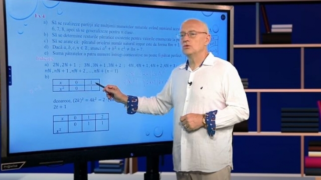 TELEȘCOALA: Matematică, clasa a VIII-a - Elemente de aritmetică / VIDEO