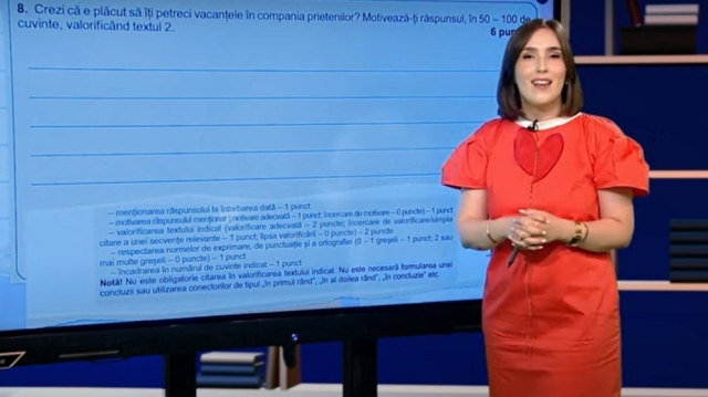 TELEȘCOALA: Limba română, a VIII-a - subiect evaluare națională (I) / VIDEO