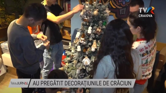 Au pregatit decorațiunile de Crăciun | VIDEO