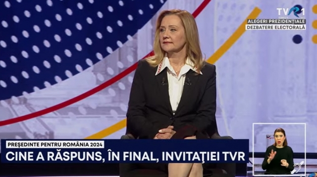 Elena Lasconi participă la „Președinte pentru România”, la TVR. Călin Georgescu nu a răspuns invitației Televiziunii Publice 