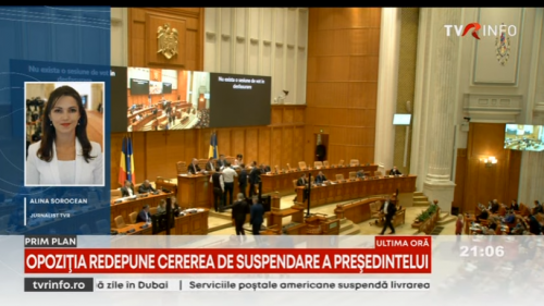 Cererea de suspendare a preşedintelui Klaus Iohannis, redepusă de opoziţie