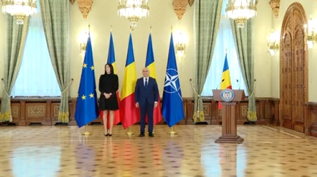 Cristina Neagu, decorată de către preşedintele interimar Ilie Bolojan