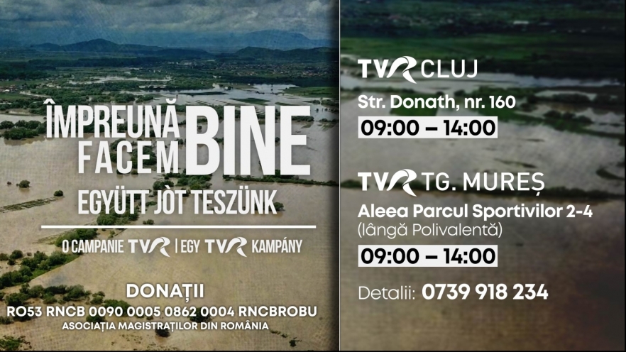 Campania TVR „Împreună facem bine!” continuă