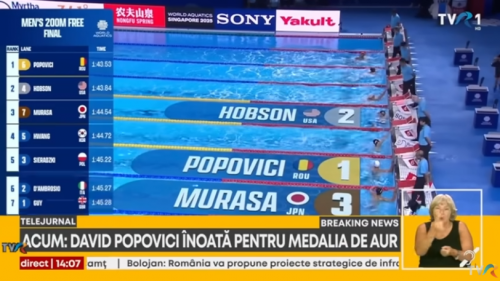 David Popovici, campion mondial în proba de 200 de metri liber