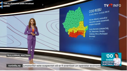 Capitala şi șase judeţe din sud, sub Cod roşu de caniculă