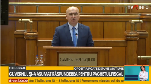 Guvernul și-a asumat răspunderea în Parlament pe primul pachet fiscal