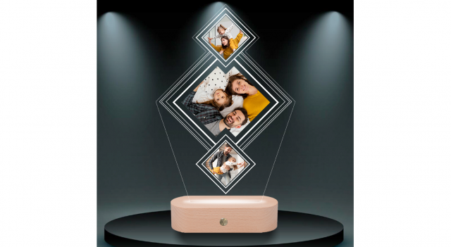 (P) Lampa LED personalizată cu poză – un dar pentru familie și amintiri de neuitat