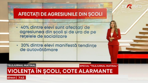 Violența în școli, la cote alarmante