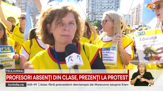 Protest al profesorilor în prima zi de școală